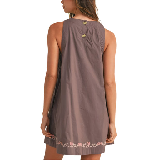 * Sleeveless Floral Embroidered Mini Dress - FINAL SALE WOMEN - Clothing - Dresses Mable