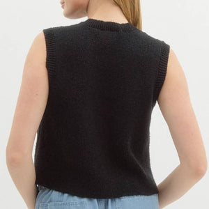 Sleeveless Knit Sweater WOMEN - Clothing - Tops - Sleeveless Entro