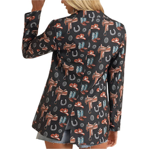 Rock & Roll Denim Women's Western Print Blazer WOMEN - Clothing - Sweaters & Cardigans Panhandle