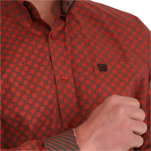 * Cinch Men's Geo Print Button Shirt - FINAL SALE *Size XS MEN - Clothing - Shirts - Long Sleeve Cinch
