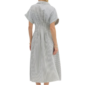 Short Sleeve Midi Dress WOMEN - Clothing - Dresses Entro