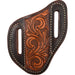 Martin Saddlery Angled Knife Scabbards Knives - Knife Accessories Martin Saddlery Natural with Floral Tool Small