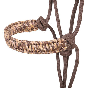 Cashel Braided Rope Nose Halter with Lead Tack - Halters & Leads Cashel Brown Camo