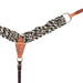 Martin Saddlery Colored Mohair Breast Collar Tack - Breast Collars Martin Saddlery Black/Natural
