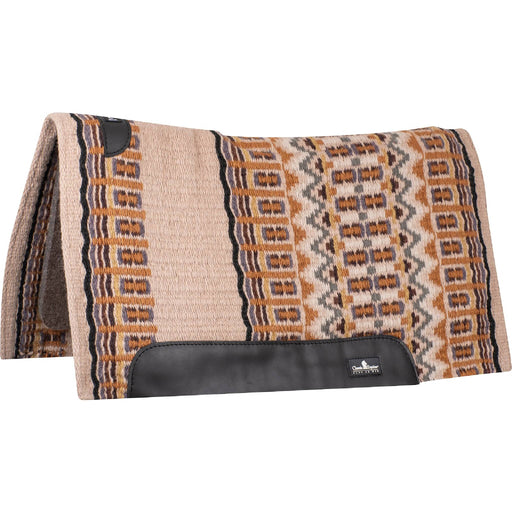 Classic Equine Classic Wool Top Pad - 34"x38" Tack - Saddle Pads Classic Equine Latte/Black