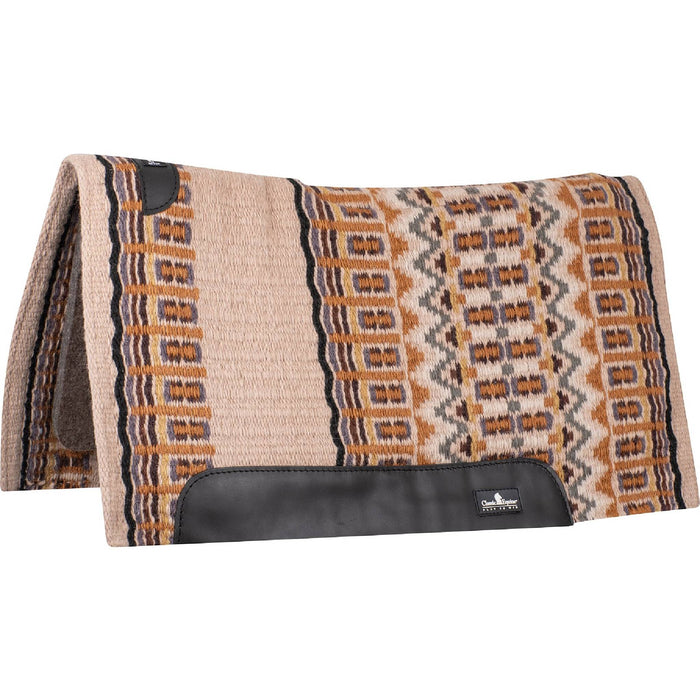 Classic Equine Classic Wool Top Pad - 34"x38" Tack - Saddle Pads Classic Equine Latte/Black