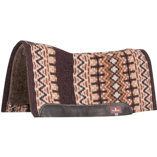 Classic Equine Contour Wool Top Alpaca Pad - 32"x34" Tack - Saddle Pads Classic Equine Coffee/Latte