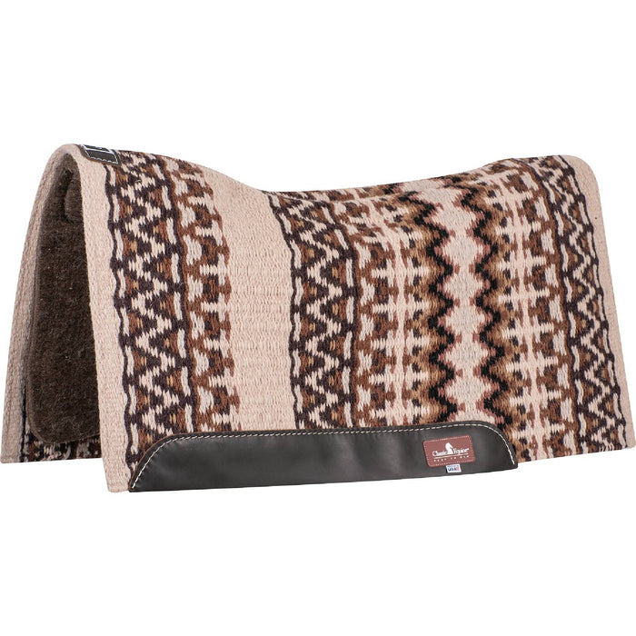 Classic Equine Contour Blanket Top Alpaca Pad - 34"x38" Tack - Saddle Pads Classic Equine Latte/Coffee