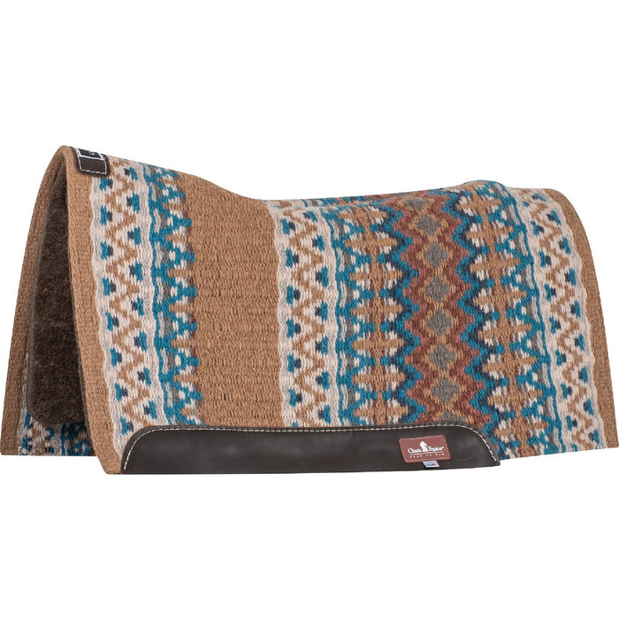 Classic Equine Contour Blanket Top Alpaca Pad - 34"x38" Tack - Saddle Pads Classic Equine Raw Umber/Cashmere