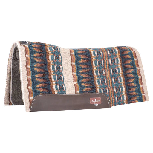 Classic Equine Contour Wool Top Felt Pad - 32"x34" Tack - Saddle Pads Classic Equine Latte/Chestnut 1/2"