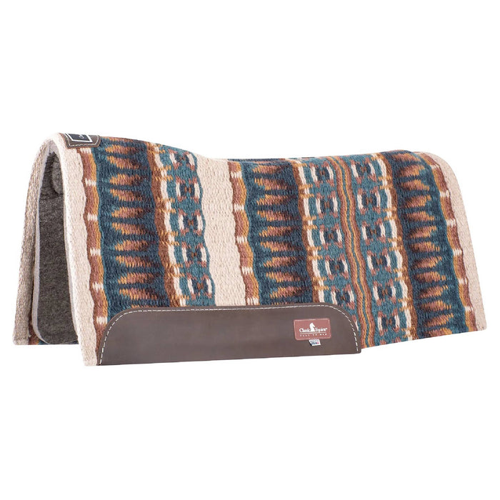 Classic Equine Contour Wool Top Felt Pad - 32"x34" Tack - Saddle Pads Classic Equine Latte/Chestnut 1/2"