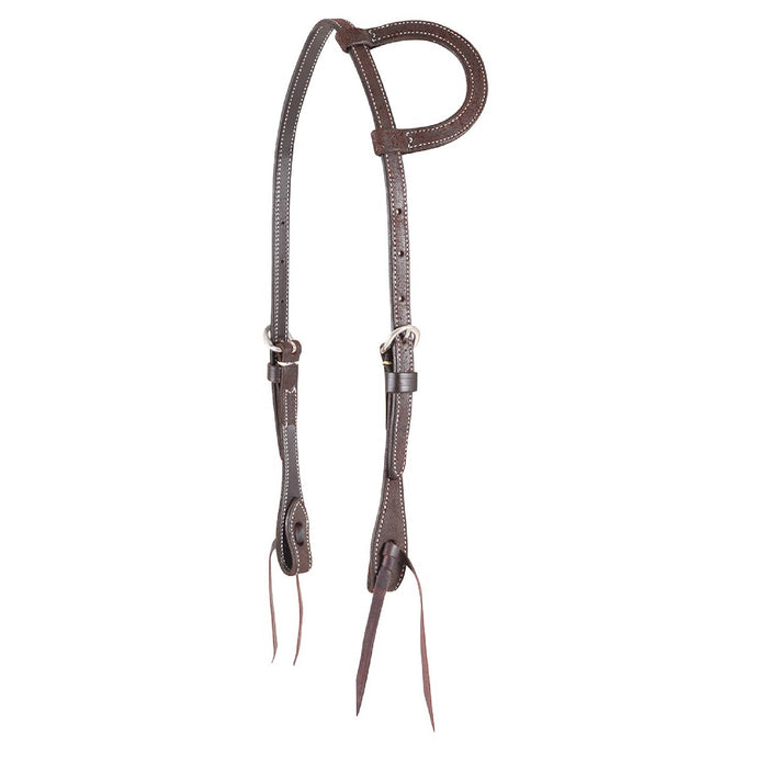 Martin Saddlery Roughout One Ear Headstall Tack - Headstalls Martin Saddlery Chocolate Roughtout