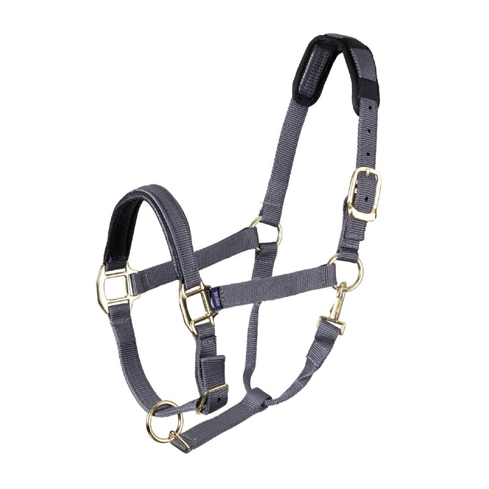 Shires Topaz Nylon Halter Tack - Halters & Leads Shires Grey XS Pony