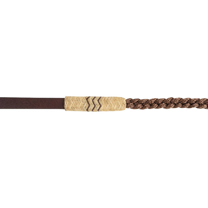 Cashel Adjustable Flat Braid Rein Tack - Reins Cashel Brown