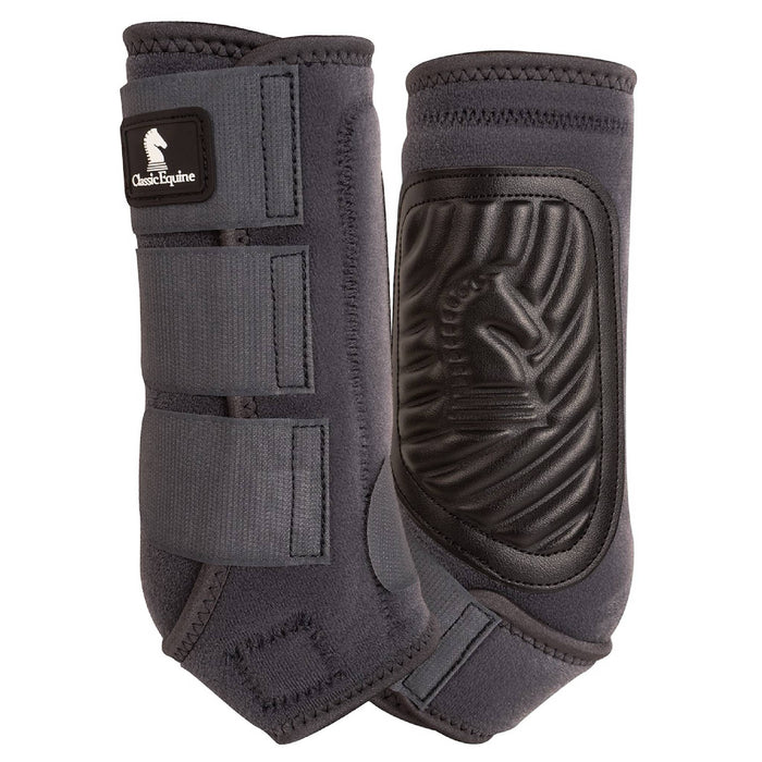 Classic Equine ClassicFit Boots Tack - Leg Protection Classic Equine Charcoal Front S