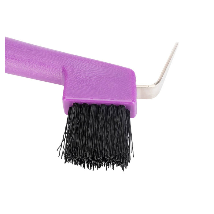 Shires EZI-Groom Hoof Pick & Brush Equine - Grooming Shires Purple
