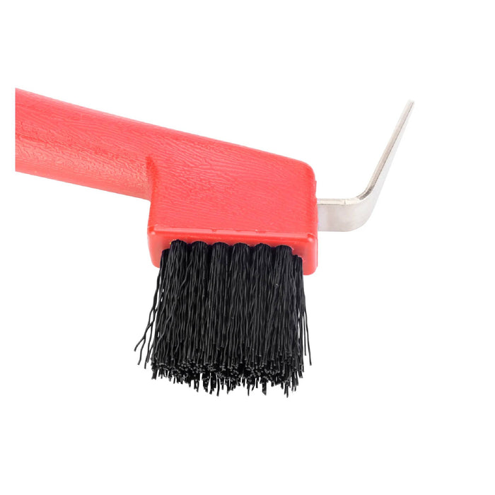 Shires EZI-Groom Hoof Pick & Brush Equine - Grooming Shires Red