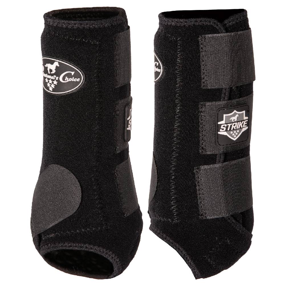 Professional's Choice Strike Sports Medicine Boot Tack - Leg Protection Professional's Choice 2-Pack Front Medium Black