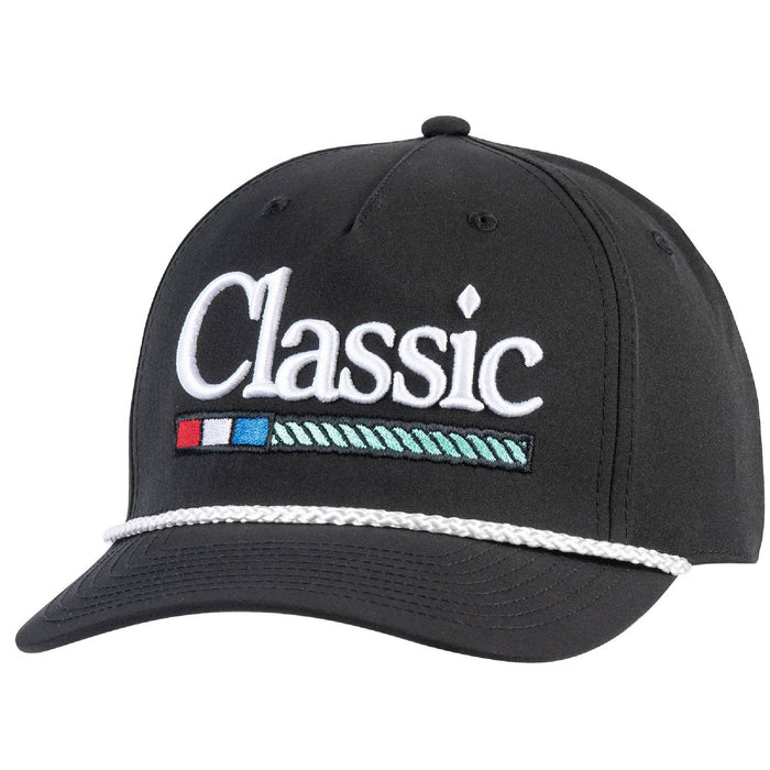 Classic Equine Five Panel Rope Cap HATS - BASEBALL CAPS Classic Equine Black