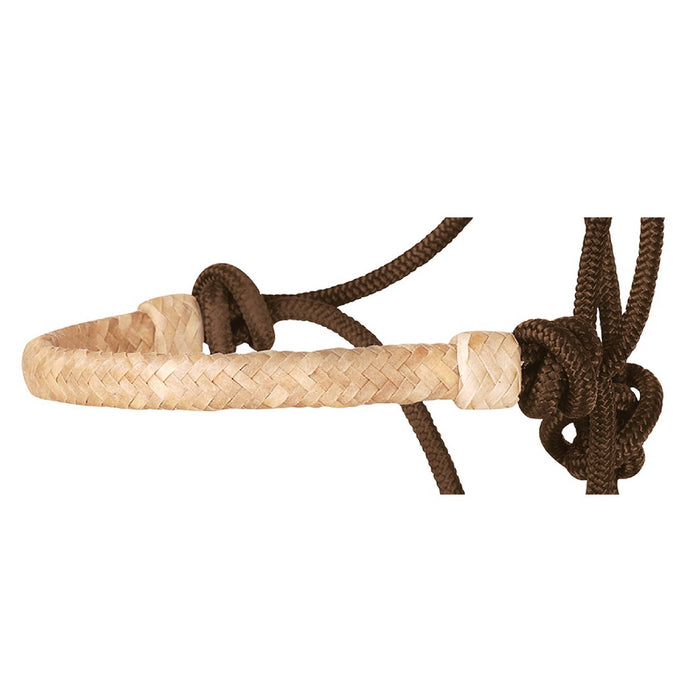 Classic Equine Braided Rawhide Rope Halter with Lead Tack - Halters & Leads Classic Equine Brown