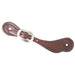 Martin Saddlery Mini-Basket Weave Cowboy Spur Strap Tack - Spur Straps Martin Saddlery Chocolate M