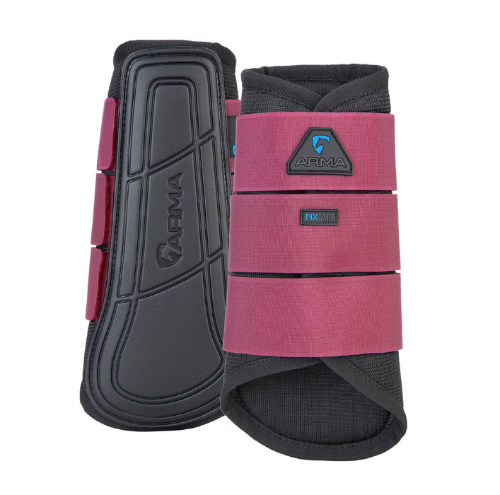 Shires ARMA Air Motion Brushing Boots Tack - Leg Protection Shires Cherry Small Pony