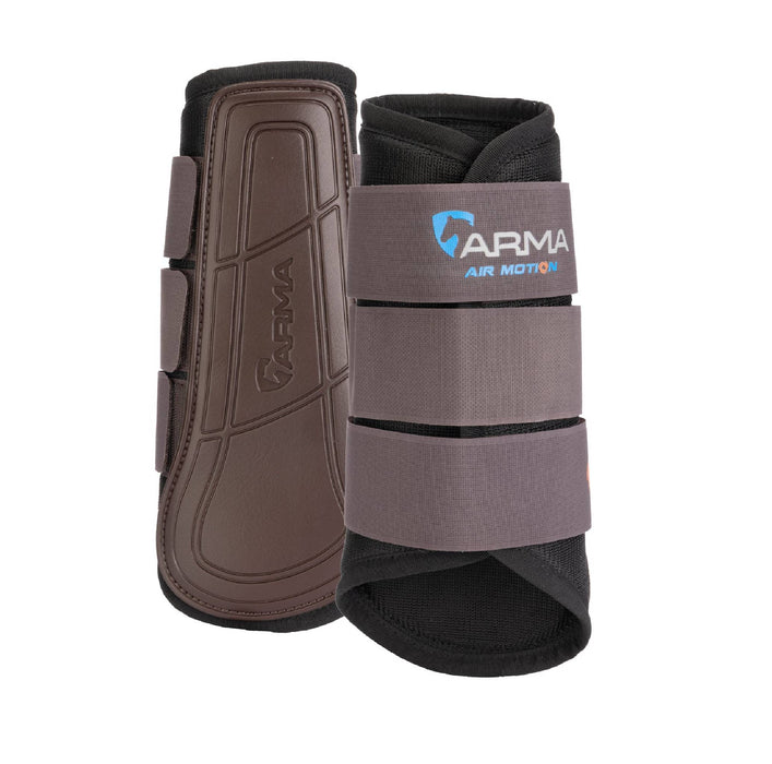 Shires ARMA Air Motion Brushing Boots Tack - Leg Protection Shires Brown Small Pony
