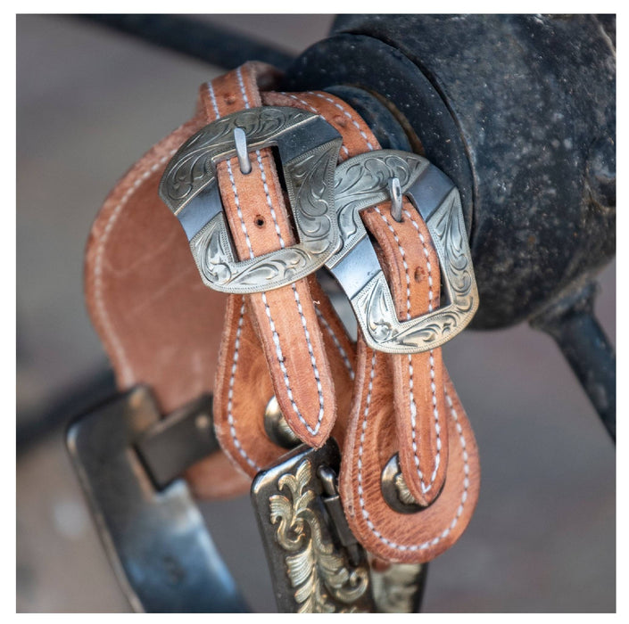 Martin Saddlery Roughout Cowboy Spur Straps Tack - Spur Straps Martin Saddlery Harness w/Salinas