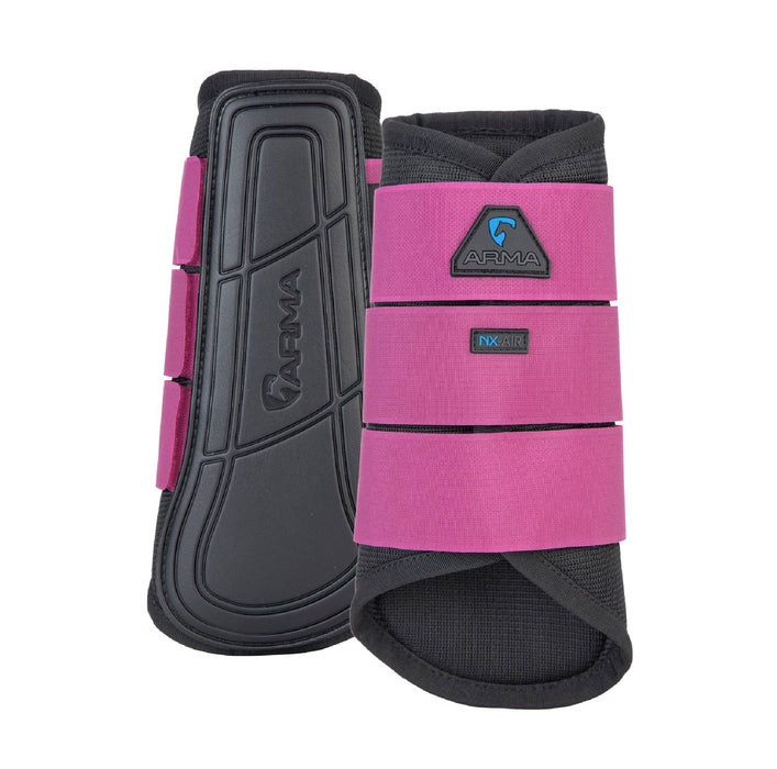 Shires ARMA Air Motion Brushing Boots Tack - Leg Protection Shires Raspberry Small Pony