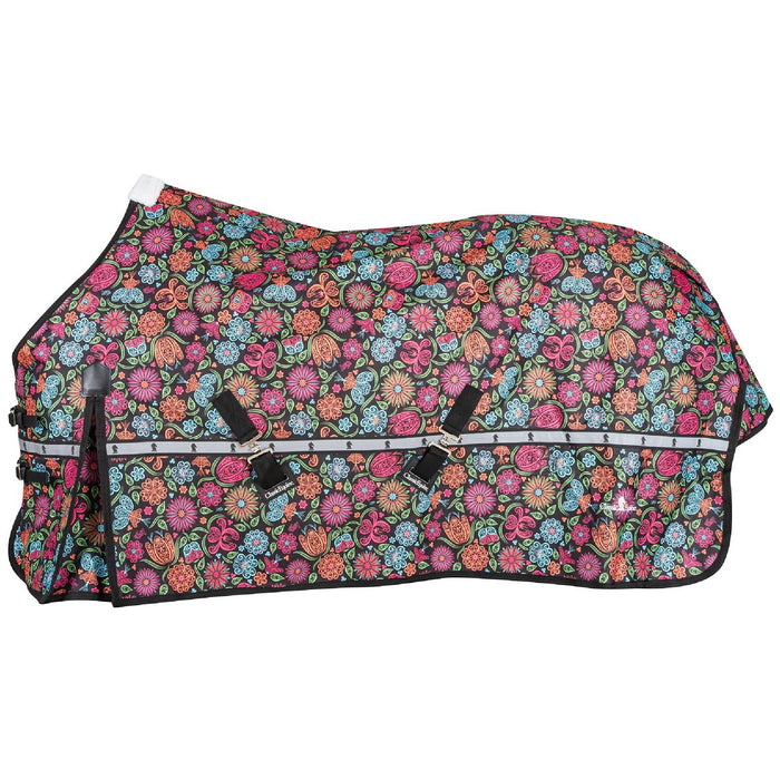 Classic Equine 5K Cross Trainer Winter Blanket Equine - Blankets & Sheets Classic Equine Neon Flower XS