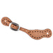 Martin Saddlery Alpine Spur Straps Tack - Spur Straps Martin Saddlery Natural Roughout w/Buckstitch
