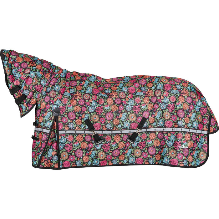 Classic Equine 5K Cross Trainer Hooded Winter Blanket Equine - Blankets & Sheets Classic Equine Neon Flower XS