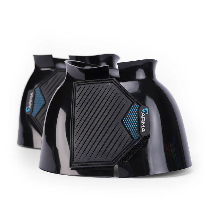 Shires ARMA Smooth Gloss Bell Boot Tack - Leg Protection Shires Black Pony