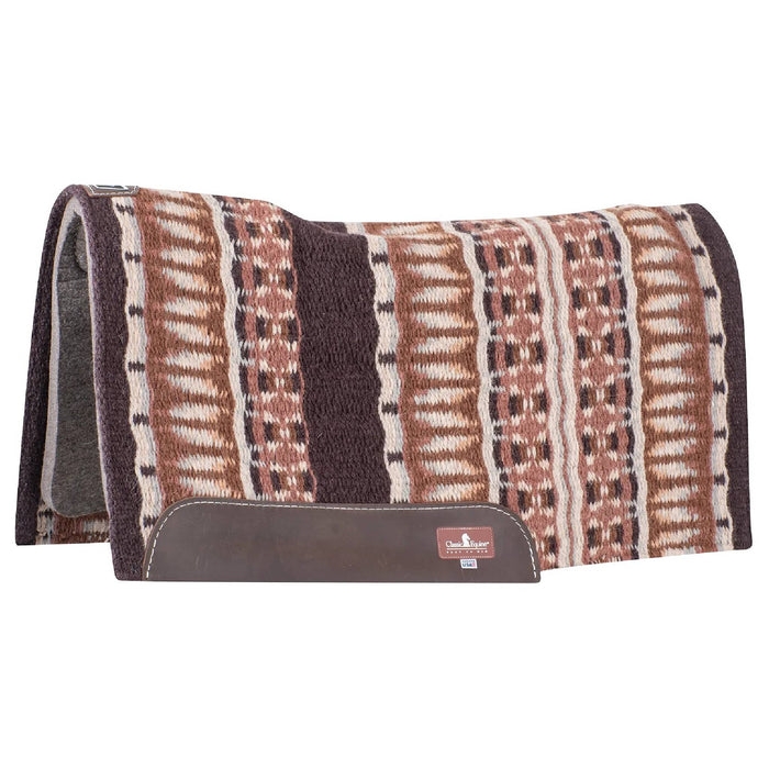 Classic Equine Contour Wool Top Felt Pad - 34"x38" Tack - Saddle Pads Classic Equine 1/2" Coffee/Cashmere