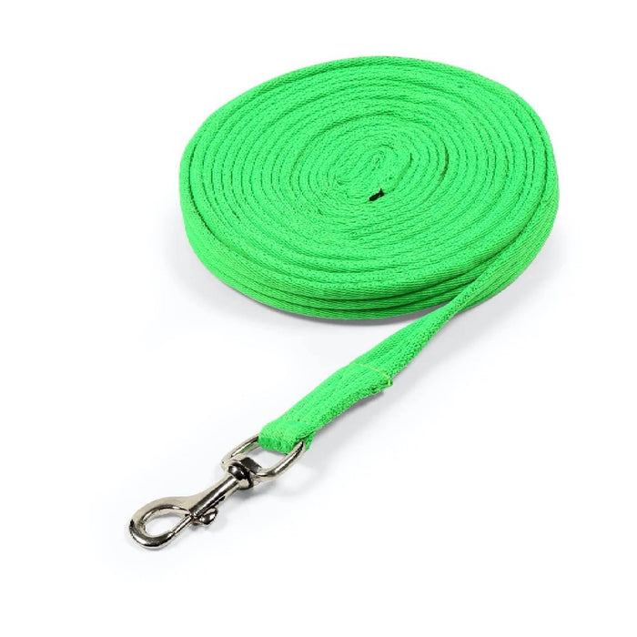 Shires ARMA 26' Cushion Web Lunge Line Tack - Halters & Leads Shires Lime Green