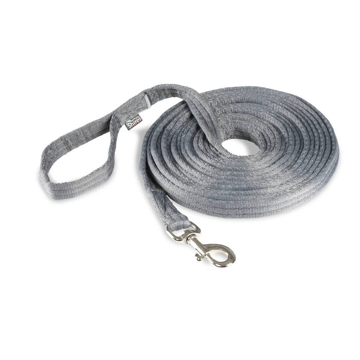 Shires ARMA 26' Cushion Web Lunge Line Tack - Halters & Leads Shires Grey