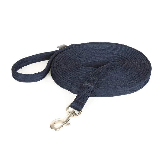 Shires ARMA 26' Cushion Web Lunge Line Tack - Halters & Leads Shires Navy