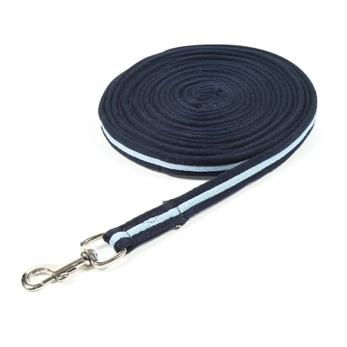 Shires ARMA 26' Cushion Web Lunge Line Tack - Halters & Leads Shires Navy/Sky