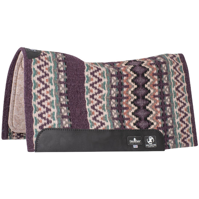 Classic Equine Zone Wool Top Pad 32"x34" Tack - Saddle Pads Classic Equine Mulberry/Cashmere