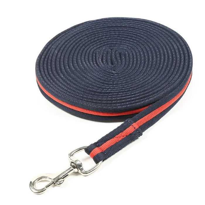Shires ARMA 26' Cushion Web Lunge Line Tack - Halters & Leads Shires Navy/Red