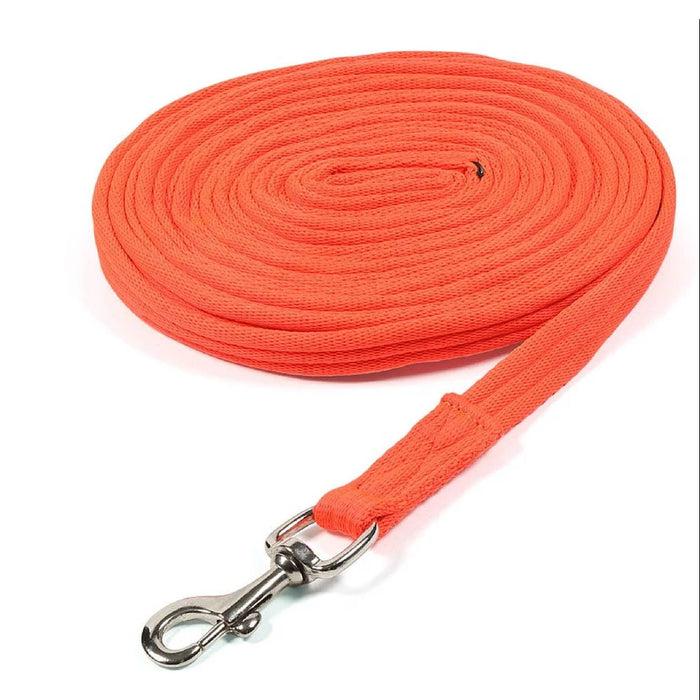 Shires ARMA 26' Cushion Web Lunge Line Tack - Halters & Leads Shires Orange