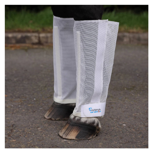 Shires Arma Mesh Fly Boots Equine - Fly & Insect Control Shires White S