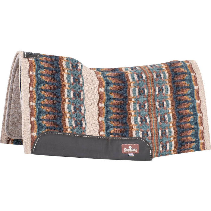 Classic Equine ESP Contour Saddle Pad - 32"x34" Tack - Saddle Pads Classic Equine Latte/Chestnut
