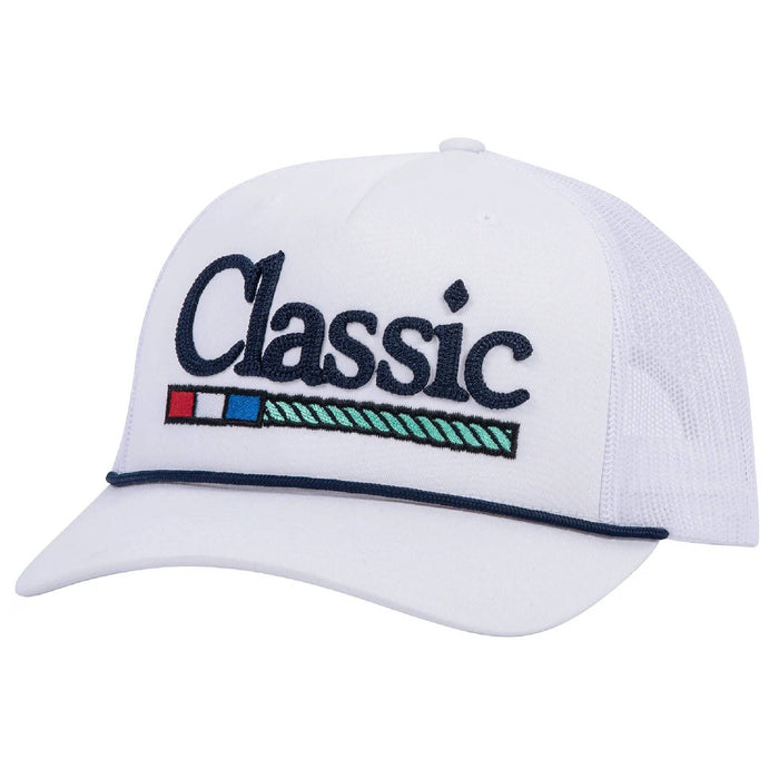 Classic Equine Original Cap HATS - BASEBALL CAPS Classic Equine White Chain Stitch