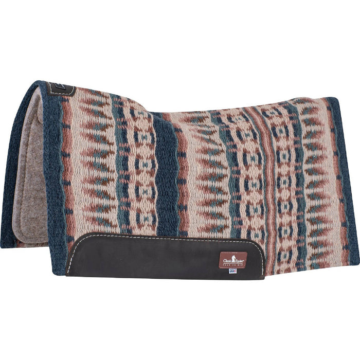 Classic Equine ESP Contour Saddle Pad - 32"x34" Tack - Saddle Pads Classic Equine Navy/Peacock