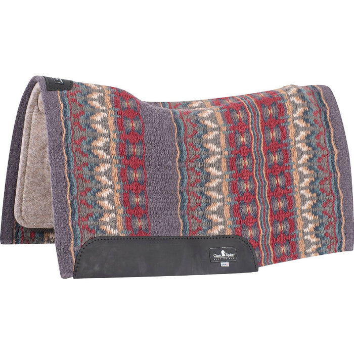 Classic Equine ESP Contour Saddle Pad - 34"x38" Tack - Saddle Pads Classic Equine 3/4" Slate/Fawn