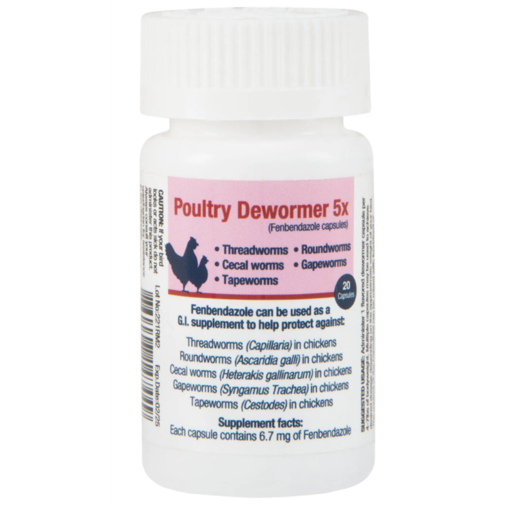 Coastal Agricultural Supply Poultry Dewormer 5x Equine - Dewormer Coastal Agricultural Supply 20 Count  