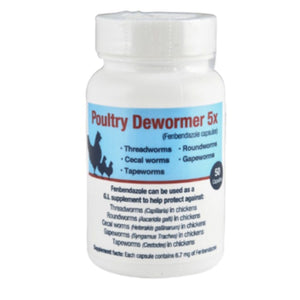 Coastal Agricultural Supply Poultry Dewormer 5x Livestock - De-Wormer Coastal Agricultural Supply 50 Count  