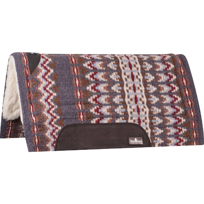 Classic Equine SensorFlex Wool Top Pad - 32"x34" Tack - Saddle Pads Classic Equine Slate/Russett