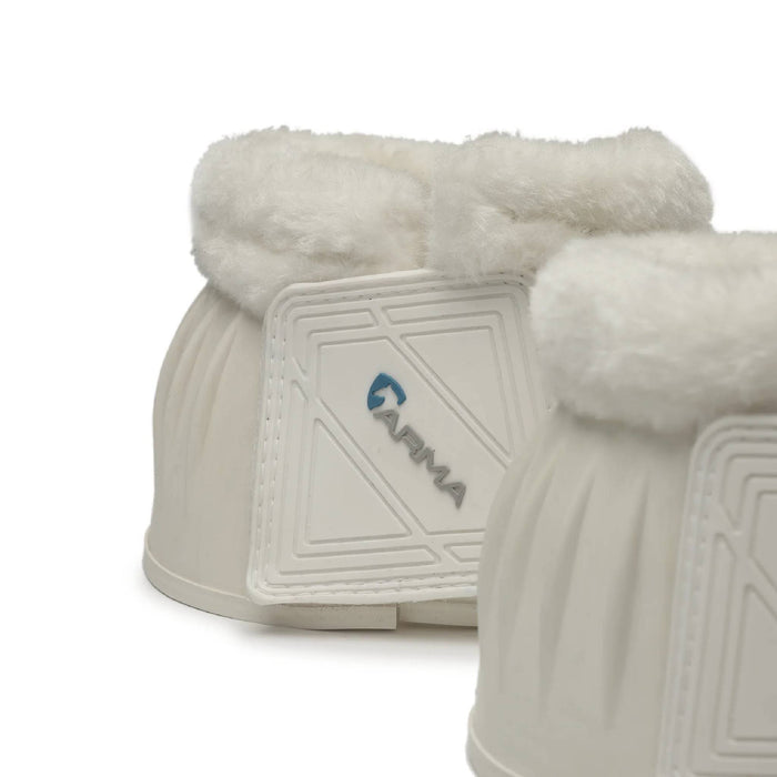 Shires ARMA Fleece Over Reach Boots Tack - Leg Protection Shires White Pony